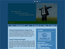 Tablet Screenshot of chequeprintsoft.com